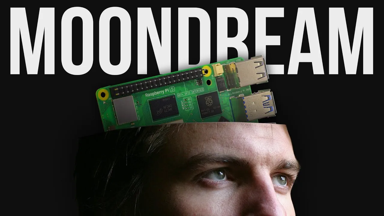 Moondream setup transforming Raspberry Pi into a visual interpreter