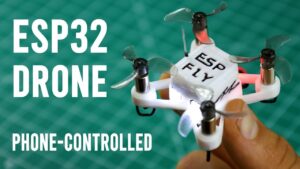 Palm-sized ESP32 drone design for DIY enthusiasts