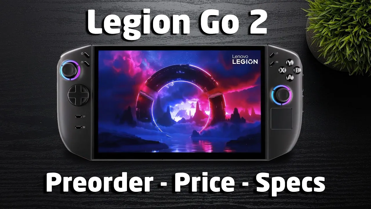 Portable gaming device featuring Lenovo Legion Go 2 design