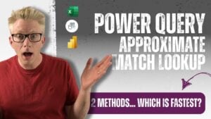 Power Query approximate match lookup tutorial for faster data processing