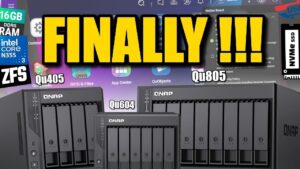 QNAP QU405, QU605, and QU805 NAS devices for home and business users