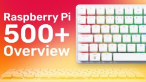 Raspberry Pi 500 Plus keyboard PC with 16GB RAM and 256GB SSD