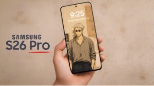 Vertical camera design on the Samsung Galaxy S26 Pro