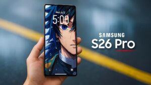 Leaked design details of the Samsung Galaxy S26 Pro smartphone