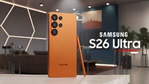 Samsung Galaxy S26 Ultra showcasing its sleek new design with rounded edges