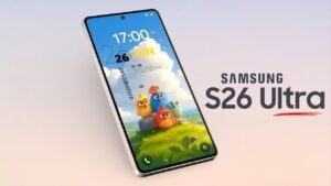 Samsung Galaxy S26 Ultra showcasing its sleek flagship design and portability