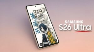 Samsung Galaxy S26 Ultra showcasing its sleek design and advanced features