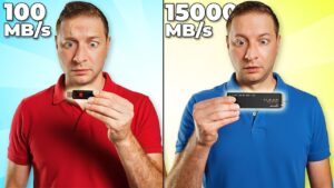 Comparison of storage speeds for large language model performance
