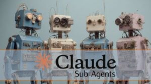 Illustration of sub-agents improving AI problem-solving efficiency