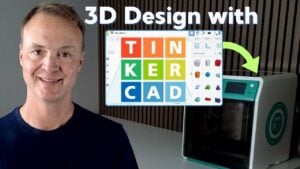 Beginner-friendly Tinkercad interface for 3D design
