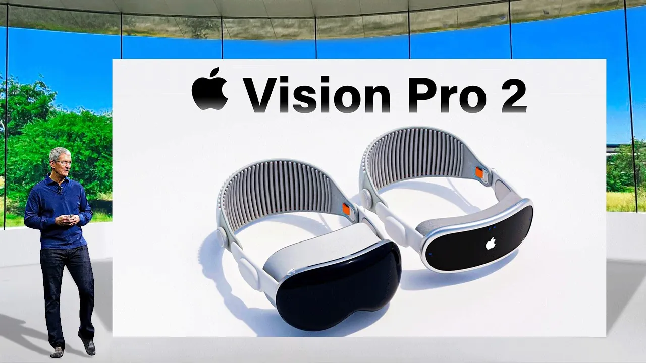 Close-up of Vision Pro 2 with M5 chip and improved performance