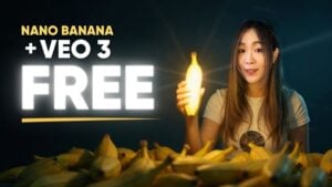 Whisk platform showcasing Nano Banana and V3 creative tools