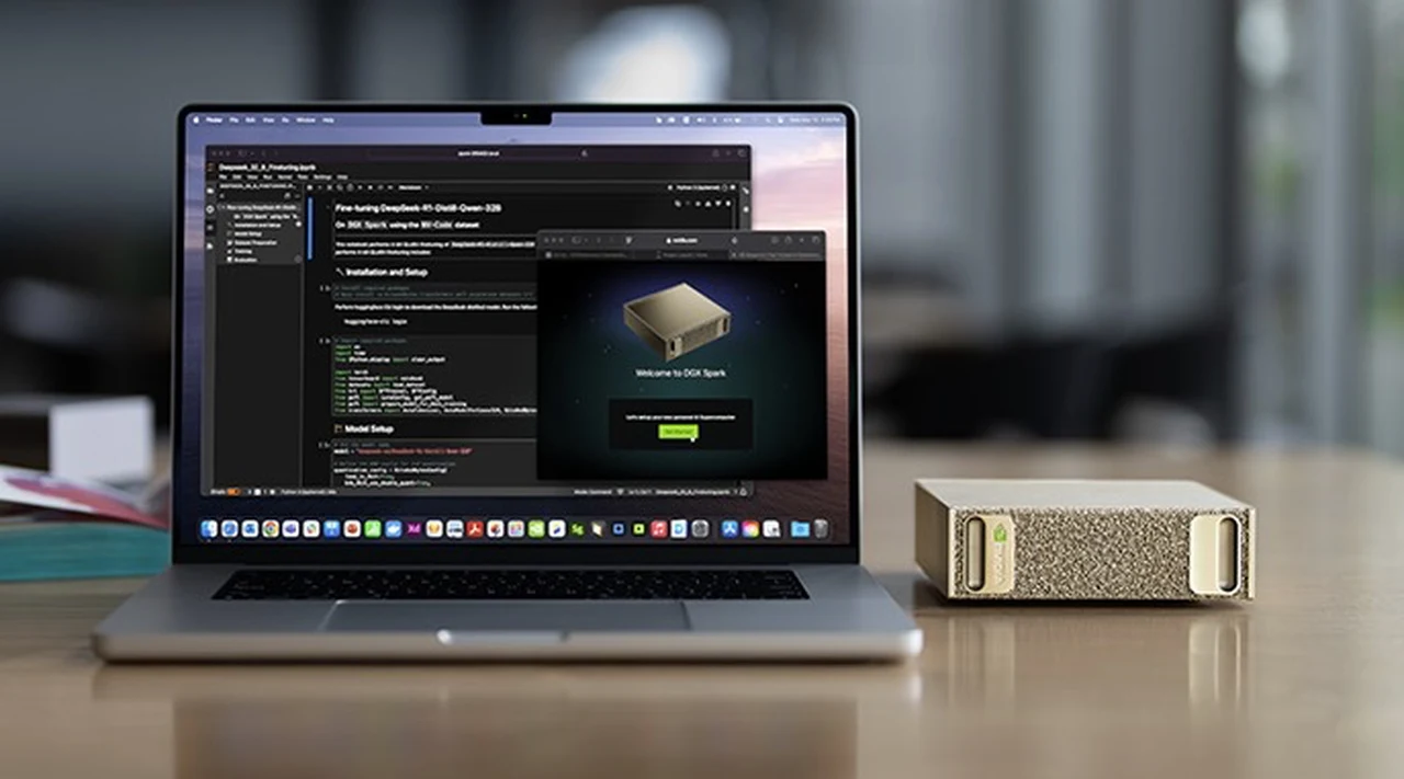 El DGX Spark con una CPU Nvidia Grace ARM de 20 núcleos y 128 GB de memoria