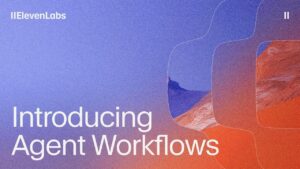 Visual editor interface of Agent Workflows simplifying chatbot design