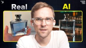 AI-powered workflow turning a static image into a professional video ad