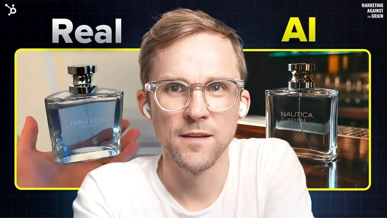 AI-powered workflow turning a static image into a professional video ad