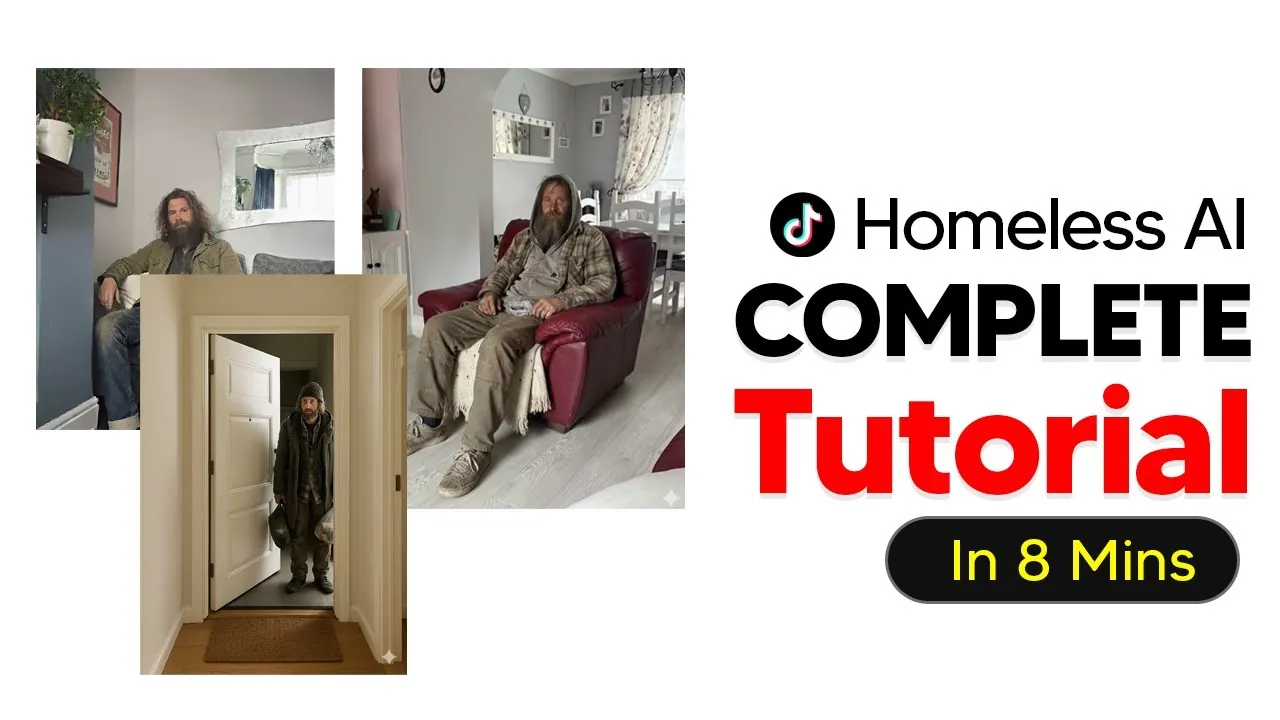 A visual example of how the Homeless AI trend uses technology to raise awareness