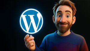 An AI-powered WordPress interface simplifying website creation for users