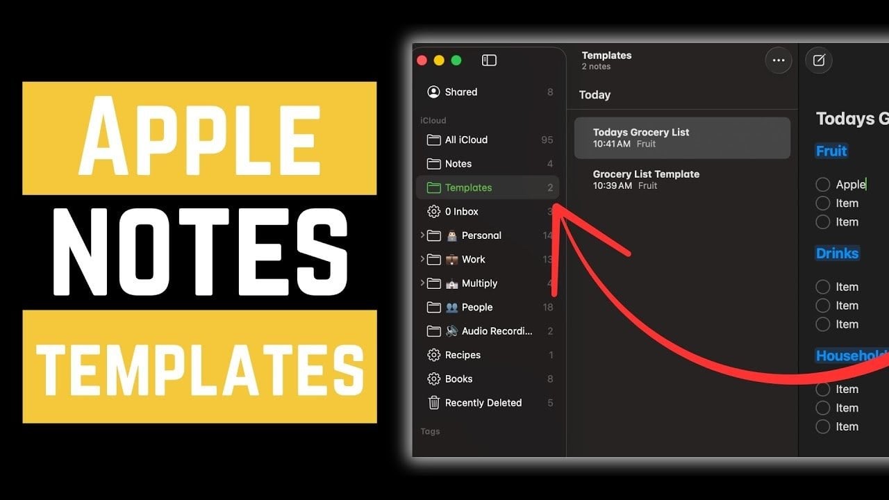 Iphone Notes Template Vector How to Create Reusable Templates in Apple Notes in 2025 - Geeky Gadgets
