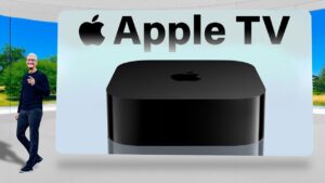 Apple TV 2025 showcasing its sleek design and advanced features