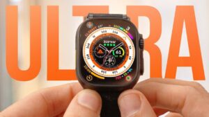 Apple Watch Ultra 3 showcasing its rugged titanium design and edge-to-edge display