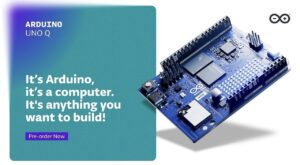 The new Arduino Uno Q hybrid board combining Arduino’s simplicity with Qualcomm’s advanced processing power