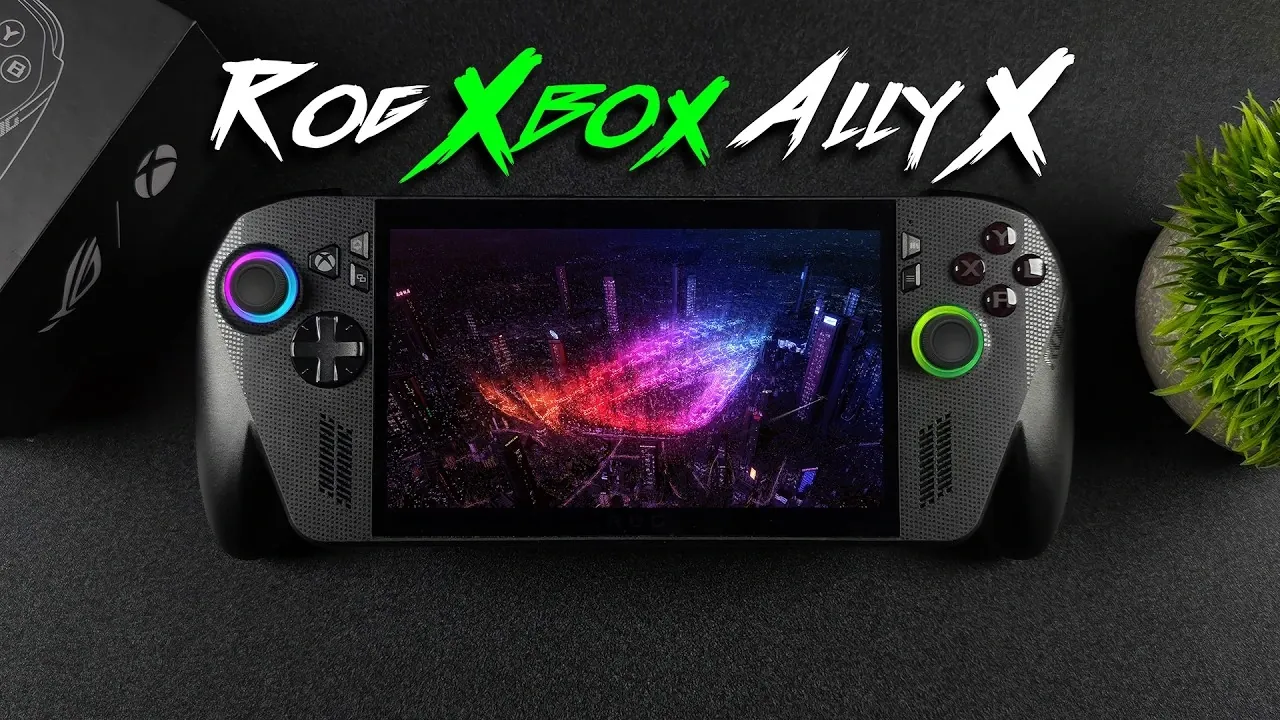 The ASUS ROG Ally X handheld gaming console with AMD Ryzen Z2 Extreme chipset