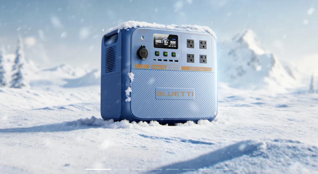 The Bluetti Pioneer NA, the first sodium-ion portable power station, designed for extreme cold and rapid charging