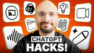Illustration of ChatGPT being used for hands-free productivity tasks