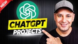 A screenshot of the ChatGPT Projects dashboard showing an organized workspace