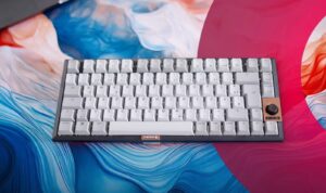 Cherry KW 300 MX mechanical keyboard featuring a compact and durable design