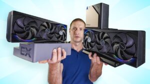 A compact mini PC setup showcasing the performance of external GPU interfaces