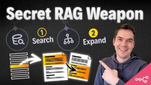 Illustration of how context expansion improves RAG system accuracy