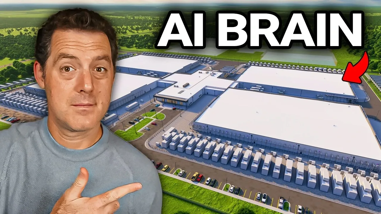 A modern data center showcasing servers and cooling systems used for AI and cloud computing