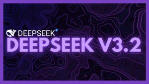 Deepseek 3.2 AI model showcasing its sparse attention technology for faster processing