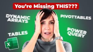 An Excel spreadsheet showcasing PivotTables and Power Query for data analysis