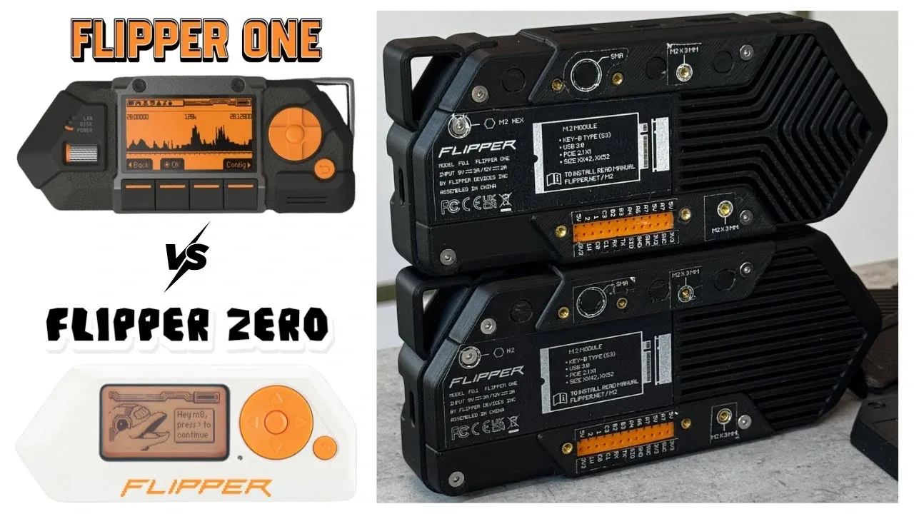 Comparison of the Flipper One and Flipper Zero devices and their features