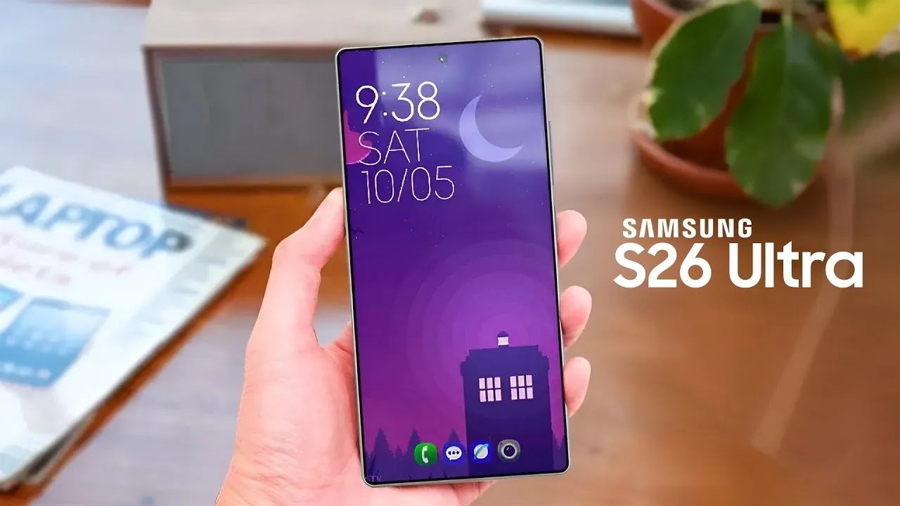 Close-up of the Galaxy S26 Ultra camera bump and redesigned S Pen