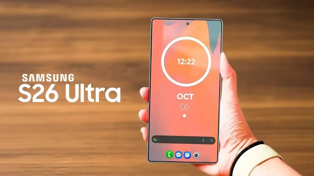 Close-up of the Galaxy S26 Ultra’s upgraded camera system