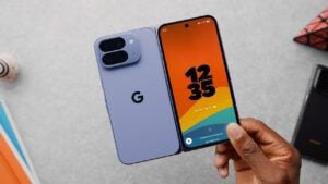 Google Pixel Pro Fold showcasing its durable hinge and sleek design