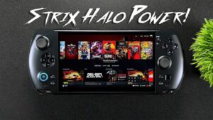 [ALT 41] Detailed view of the GPD Win 5’s customizable controls and connectivity ports