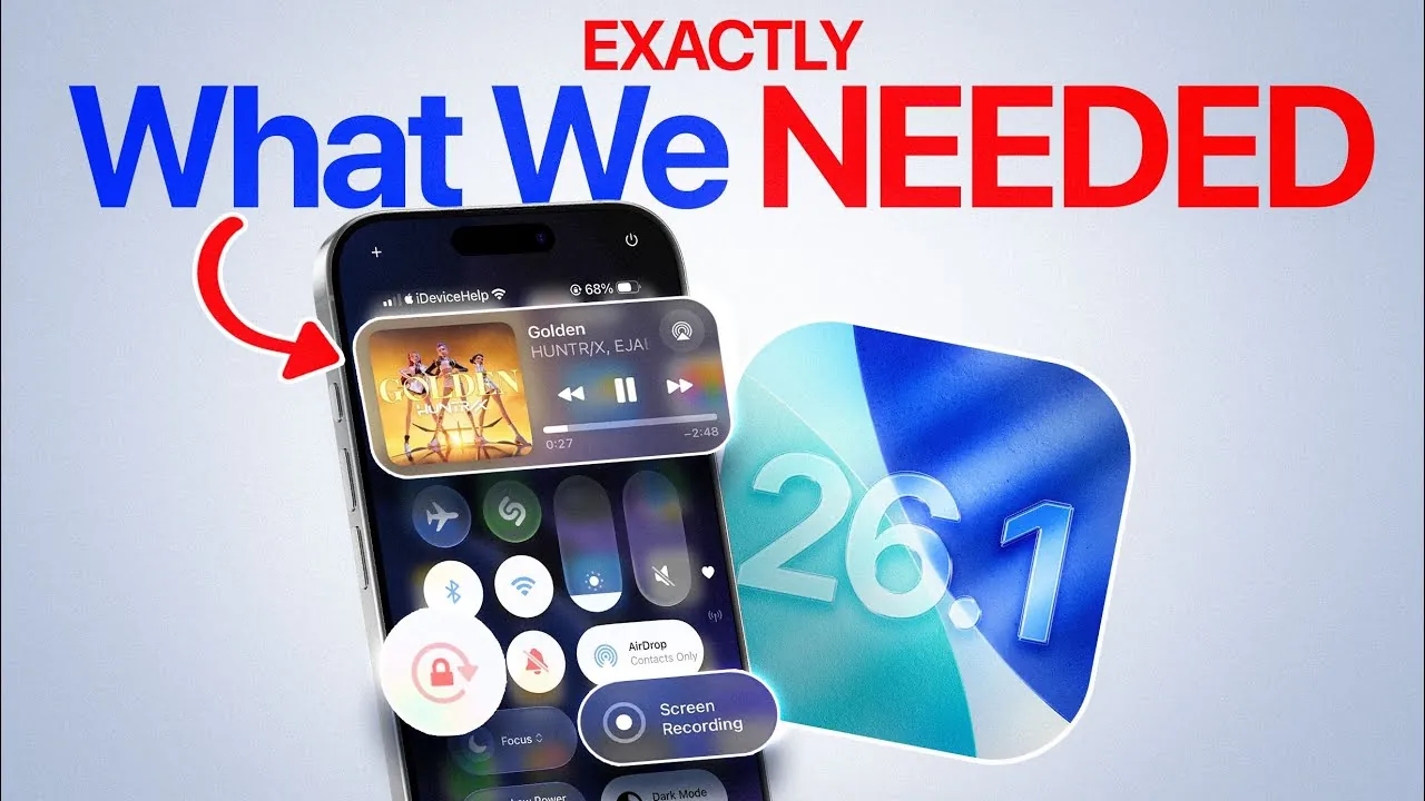 Battery life improvements in iOS 26.1 for extended usage times