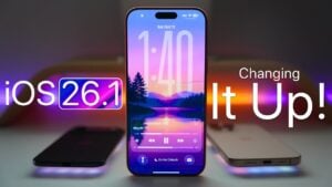 iOS 26.1 Beta 2 update showcasing new features and performance improvements