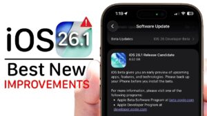 Liquid glass design options in iOS 26.1 for a sleek iPhone interface
