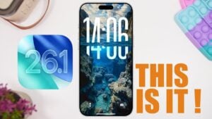 iOS 26.1 update showcasing performance improvements and smoother multitasking