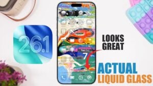 Liquid glass effect showcased in iOS 26.1 Beta 2 update