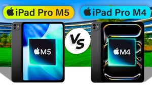Comparison of iPad Pro M5 and M4 performance and speed