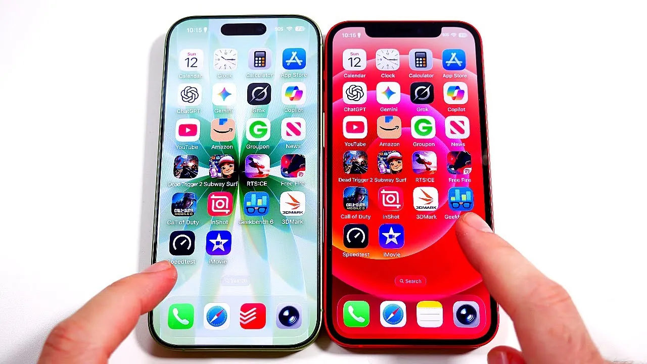 iPhone 17’s 120Hz ProMotion display compared to iPhone 12’s 60Hz screen