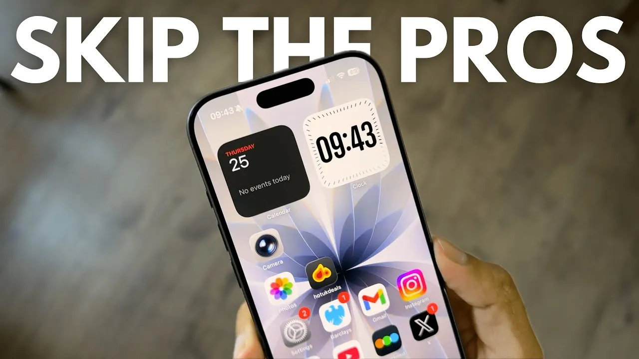 Close-up of iPhone 17’s advanced 40MP camera system