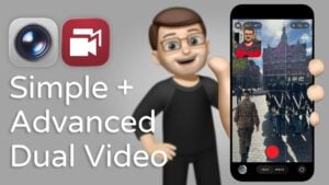 iPhone 17 dual camera recording feature in action